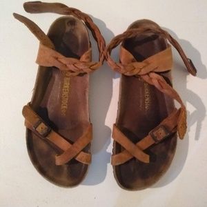 Birkenstock Yara BRAIDED Antique Brown 40